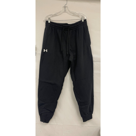 Under Armour Men's XL Black Rival Fleece Jogger Loose Fit Tapered Sweatpants NWT - Picture 1 of 11